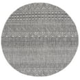 thumbnail image 1 of SAFAVIEH Courtyard Altan Geometric Indoor/Outdoor Area Rug, Black/Grey, 6'7" x 6'7" Round, 1 of 6