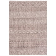SAFAVIEH Courtyard Altan Geometric Indoor/Outdoor Area Rug, Grey/Brown, 8' x 10'