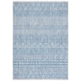 thumbnail image 1 of SAFAVIEH Courtyard Altan Geometric Indoor/Outdoor Area Rug, Grey/Navy, 5'3" x 7'7", 1 of 15