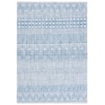 thumbnail image 1 of SAFAVIEH Courtyard Altan Geometric Indoor/Outdoor Area Rug, Ivory/Navy, 5'3" x 7'7", 1 of 15