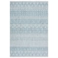 thumbnail image 1 of SAFAVIEH Courtyard Altan Geometric Indoor/Outdoor Area Rug, Ivory/Turquoise, 5'3" x 7'7", 1 of 10
