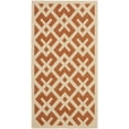thumbnail image 1 of SAFAVIEH Courtyard Alvin Geometric Indoor/Outdoor Area Rug, 2'7" x 5', Terracotta/Bone, 1 of 4