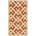 thumbnail image 1 of SAFAVIEH Courtyard Alvin Geometric Indoor/Outdoor Area Rug, 2' x 3'7", Terracotta/Bone, 1 of 4