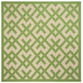 thumbnail image 1 of Safavieh Courtyard Alvin Geometric Indoor/Outdoor Area Rug, Beige/Green, 6'7" x 6'7" Square, 1 of 10