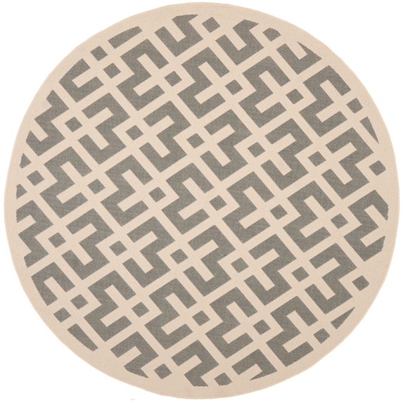 SAFAVIEH Courtyard Alvin Geometric Indoor/Outdoor Area Rug, 7'10