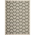 thumbnail image 1 of Safavieh Courtyard Alvin Geometric Indoor/Outdoor Area Rug, Black/Beige, 9' x 12', 1 of 14