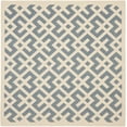 thumbnail image 1 of Safavieh Courtyard Alvin Geometric Indoor/Outdoor Area Rug, Blue/Bone, 4' x 4' Square, 1 of 10