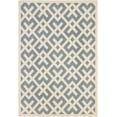 thumbnail image 1 of Safavieh Courtyard Alvin Geometric Indoor/Outdoor Area Rug, Blue/Bone, 9' x 12', 1 of 10