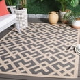thumbnail image 1 of Safavieh Courtyard Alvin Geometric Indoor/Outdoor Area Rug, Gray/Bone, 2' x 3'7", 1 of 11