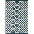 thumbnail image 1 of SAFAVIEH Courtyard Alvin Geometric Indoor/Outdoor Area Rug, Navy/Beige, 9' x 12', 1 of 4