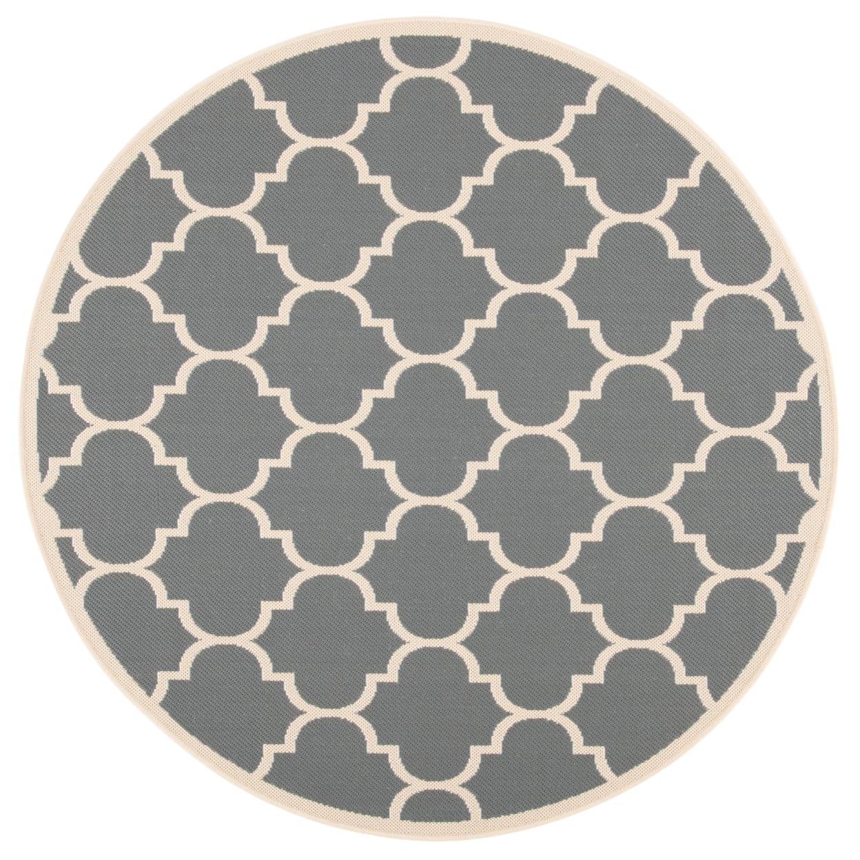 SAFAVIEH Courtyard Alyssa Geometric Indoor/Outdoor Area Rug, Anthracite ...