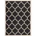 thumbnail image 1 of SAFAVIEH Courtyard Alyssa Geometric Indoor/Outdoor Area Rug, Black/Beige, 8' x 11', 1 of 10