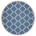 thumbnail image 1 of Safavieh Courtyard Alyssa Geometric Indoor/Outdoor Area Rug, Blue/Beige, 4' x 4' Round, 1 of 10
