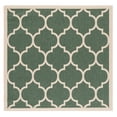 thumbnail image 1 of Safavieh Courtyard Alyssa Geometric Indoor/Outdoor Area Rug, Dark Green/Beige, 6'7" x 6'7" Square, 1 of 9