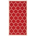 thumbnail image 1 of Safavieh Courtyard Alyssa Geometric Indoor/Outdoor Area Rug, Red/Bone, 2'7" x 5', 1 of 19