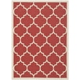 thumbnail image 1 of Safavieh Courtyard Alyssa Geometric Indoor/Outdoor Area Rug, Red/Bone, 4' x 5'7", 1 of 19