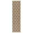 thumbnail image 1 of Safavieh Courtyard Alyssa Geometric Indoor/Outdoor Runner Rug, Brown/Bone, 2'3" x 8', 1 of 11
