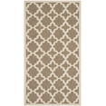 thumbnail image 1 of SAFAVIEH Courtyard Amanda Geometric Indoor/Outdoor Area Rug, 2'7" x 5', Brown/Bone, 1 of 5