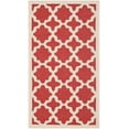 thumbnail image 1 of SAFAVIEH Courtyard Amanda Geometric Indoor/Outdoor Area Rug, 2' x 3'7", Red/Bone, 1 of 6