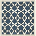 thumbnail image 1 of SAFAVIEH Courtyard Amanda Geometric Indoor/Outdoor Area Rug, 4' x 4' Square, Navy/Beige, 1 of 4