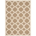 thumbnail image 1 of SAFAVIEH Courtyard Amanda Geometric Indoor/Outdoor Area Rug, 5'3" x 7'7", Brown/Bone, 1 of 15