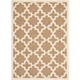 thumbnail image 1 of SAFAVIEH Courtyard Amanda Geometric Indoor/Outdoor Area Rug, 5'3" x 7'7", Brown/Bone, 1 of 5