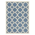 thumbnail image 1 of SAFAVIEH Courtyard Amanda Geometric Indoor/Outdoor Area Rug, Blue/Beige, 4' x 5'7", 1 of 5