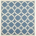 thumbnail image 1 of SAFAVIEH Courtyard Amanda Geometric Indoor/Outdoor Area Rug, Blue/Beige, 5'3" x 5'3" Square, 1 of 5