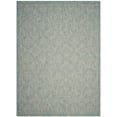 thumbnail image 1 of SAFAVIEH Courtyard Amber Damask Indoor/Outdoor Area Rug, Aqua/Grey, 8' x 11', 1 of 4