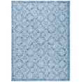 thumbnail image 1 of SAFAVIEH Courtyard Amber Damask Indoor/Outdoor Area Rug, Navy/Grey, 8' x 11', 1 of 13