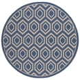 thumbnail image 1 of Safavieh Courtyard Amelia Geometric Indoor/Outdoor Area Rug, Blue/Beige, 6'7" x 6'7" Round, 1 of 12