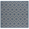 thumbnail image 1 of Safavieh Courtyard Amelia Geometric Indoor/Outdoor Area Rug, Blue/Beige, 6'7" x 6'7" Square, 1 of 15