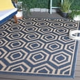 thumbnail image 1 of Safavieh Courtyard Amelia Geometric Indoor/Outdoor Area Rug, Blue/Beige, 6'7" x 9'6", 1 of 14