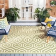 thumbnail image 1 of Safavieh Courtyard Amelia Geometric Indoor/Outdoor Area Rug, Green/Beige, 7'10" x 7'10" Square, 1 of 9