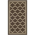 thumbnail image 1 of Safavieh Courtyard Amy Geometric Indoor/Outdoor Area Rug, Chocolate/Cream, 2' x 3'7", 1 of 11