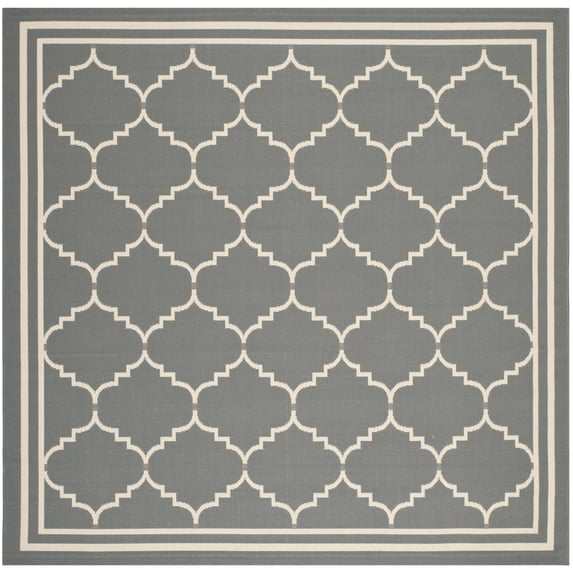 Safavieh Courtyard Amy Geometric Indoor/Outdoor Area Rug, Gray/Beige, 6'7" x 6'7" Square