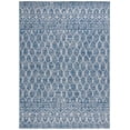 thumbnail image 1 of SAFAVIEH Courtyard Anson Geometric Indoor/Outdoor Area Rug, Navy/Grey, 8' x 11', 1 of 10