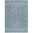 thumbnail image 1 of SAFAVIEH Courtyard Anson Geometric Indoor/Outdoor Area Rug, Teal/Grey, 8' x 11', 1 of 9
