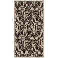 thumbnail image 1 of SAFAVIEH Courtyard Anthony Abstract Floral Indoor/Outdoor Area Rug Cream/Black, 2'7" x 5', 1 of 6