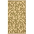 thumbnail image 1 of SAFAVIEH Courtyard Anthony Abstract Floral Indoor/Outdoor Area Rug Cream/Green, 2'7" x 5', 1 of 4