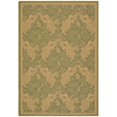 thumbnail image 1 of SAFAVIEH Courtyard April Damask Indoor/Outdoor Area Rug, 4' x 5'7", Green/Natural, 1 of 4