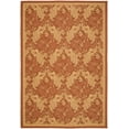 thumbnail image 1 of SAFAVIEH Courtyard April Damask Indoor/Outdoor Area Rug, 6'7" x 9'6", Brick/Natural, 1 of 4