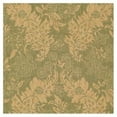 thumbnail image 1 of SAFAVIEH Courtyard April Damask Indoor/Outdoor Runner Rug, 2'3" x 6'7", Green/Natural, 1 of 2