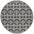 thumbnail image 1 of SAFAVIEH Courtyard April Geometric Indoor/Outdoor Area Rug, Black/Grey, 4' x 4' Round, 1 of 11
