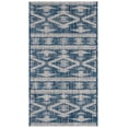 thumbnail image 1 of SAFAVIEH Courtyard April Geometric Indoor/Outdoor Area Rug, Navy/Grey, 2' x 3'7", 1 of 10