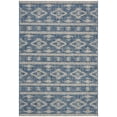 thumbnail image 1 of SAFAVIEH Courtyard April Geometric Indoor/Outdoor Area Rug, Navy/Grey, 4' x 5'7", 1 of 10