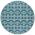 thumbnail image 1 of SAFAVIEH Courtyard April Geometric Indoor/Outdoor Area Rug, Teal/Grey, 6'7" x 6'7" Round, 1 of 8