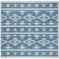 thumbnail image 1 of SAFAVIEH Courtyard April Southwestern Indoor/Outdoor Area Rug, 6'7" x 6'7" Square, Navy/Grey, 1 of 10