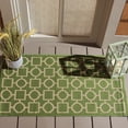 thumbnail image 1 of Safavieh Courtyard Archimedes Geometric Indoor/Outdoor Area Rug, Green/Beige, 2' x 3'7", 1 of 9