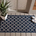 thumbnail image 1 of Safavieh Courtyard Archimedes Geometric Indoor/Outdoor Area Rug, Navy/Beige, 2' x 3'7", 1 of 10